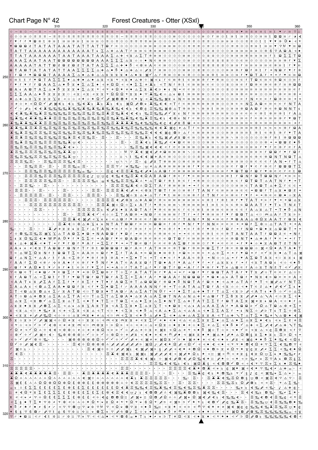 Expertly created from art by Alan Frijins, under Public Domain CC0 license, Forest Creatures - Otter cross stitch patterns.