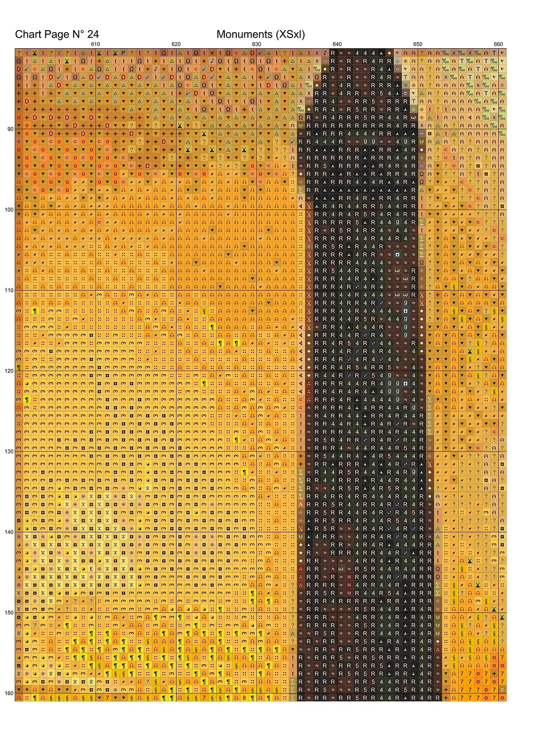 Expertly created from art by Nanne Tiggelman, under Public Domain CC0 license, Monuments cross stitch patterns. Monuments is a fantasy scene cross stitch pattern that comes as a full coverage pattern with no back-stitching. Monuments is available in 2 different design sizes - cross stitch regular & XL And each sale includes both B&W and colour charts