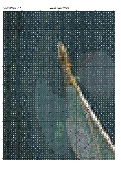 Expertly created from art by Vilius Kuknauskas, under Public Domain CC0 license, Monuments patterns. Wood Fairy is a fantasy scene cross stitch pattern that comes as a full coverage pattern with no back-stitching. Wood Fairy is available in 2 different design sizes - cross stitch regular & XL And each sale includes both B&W and colour charts