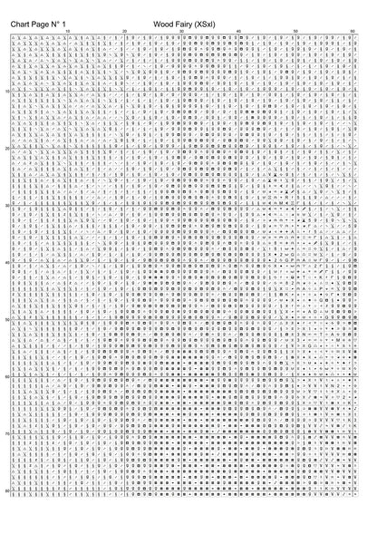 Expertly created from art by Vilius Kuknauskas, under Public Domain CC0 license, Monuments patterns. Wood Fairy is a fantasy scene cross stitch pattern that comes as a full coverage pattern with no back-stitching. Wood Fairy is available in 2 different design sizes - cross stitch regular & XL And each sale includes both B&W and colour charts