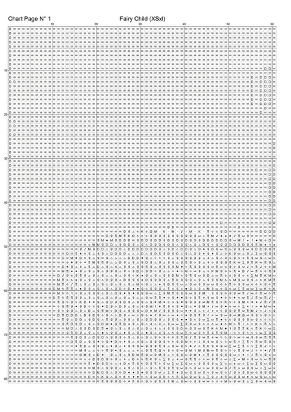 Expertly created from art by Vilius Kuknauskas, under Public Domain CC0 license, Fairy Child cross stitch patterns. Fairy Child is a fantasy scene pattern that comes as a full coverage pattern with no back-stitching. Fairy Child is available in 2 different design sizes - cross stitch regular & XL And each sale includes both B&W and colour charts