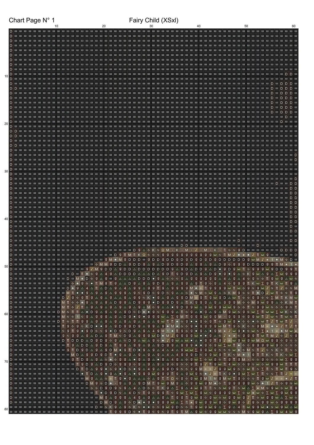 Expertly created from art by Vilius Kuknauskas, under Public Domain CC0 license, Fairy Child cross stitch patterns. Fairy Child is a fantasy scene pattern that comes as a full coverage pattern with no back-stitching. Fairy Child is available in 2 different design sizes - cross stitch regular & XL And each sale includes both B&W and colour charts