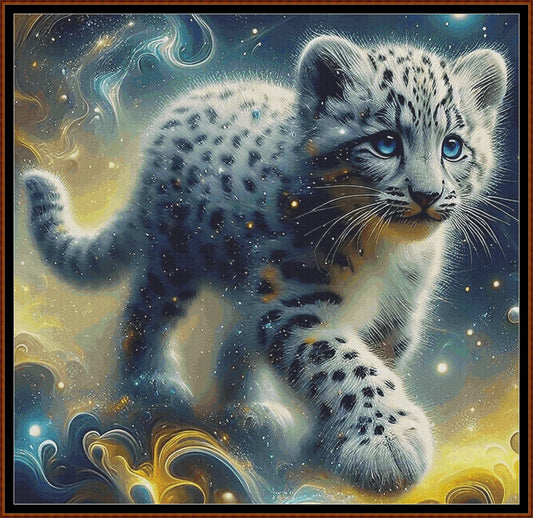 Expertly created from art by Brigitte Werner, under Public Domain CC0 license, Snow Leopard Kitty patterns. Snow Leopard Kitty is a cute feline cross stitch pattern that comes as a full coverage pattern with no back-stitching. Additionally, Snow Leopard Kitty is available in 2 different design sizes - cross stitch regular & XL And each sale includes both B&W and colour charts