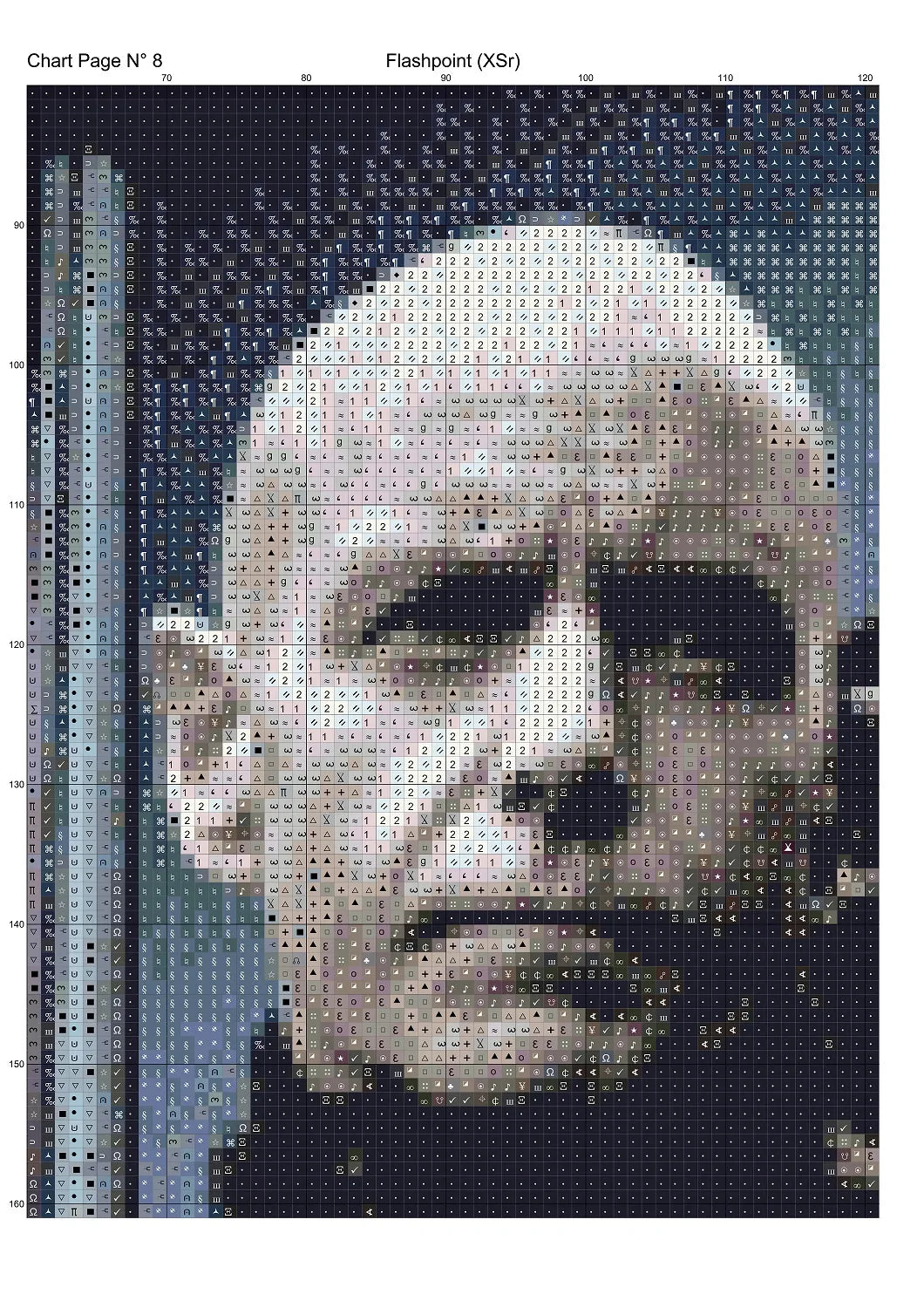Expertly created by Sam, Flashpoint patterns. Flashpoint is an action crime TV show pattern that comes as a full coverage pattern with no back-stitching. Additionally, Flashpoint is available in 2 different design sizes - cross stitch regular & XL And each sale includes both B&W and colour charts
