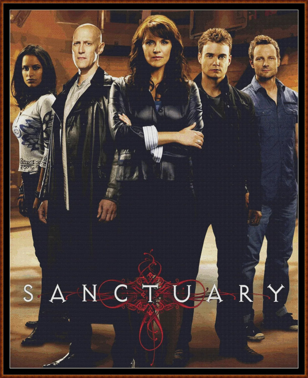 Expertly created by Sam, Sanctuary patterns. Sanctuary is a fantasy TV show pattern that comes as a full coverage pattern with no back-stitching. Additionally, Sanctuary is available in 2 different design sizes - cross stitch regular & XL And each sale includes both B&W and colour charts