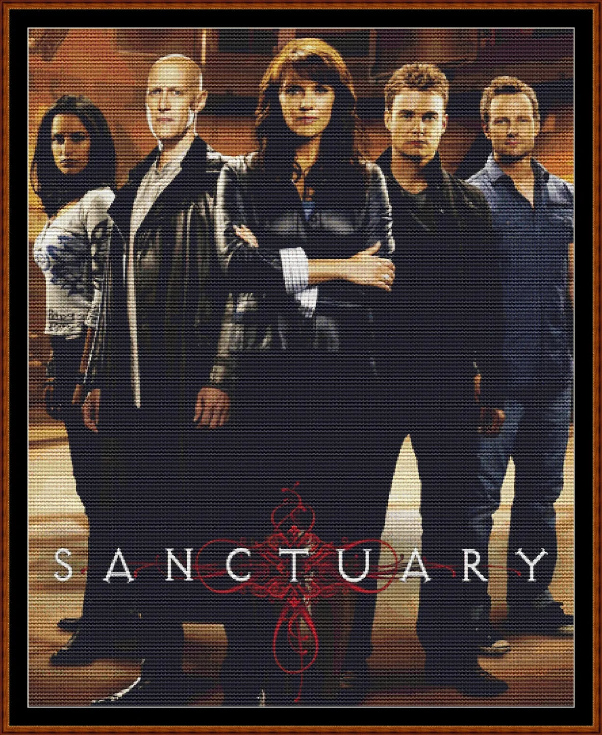 Expertly created by Sam, Sanctuary patterns. Sanctuary is a fantasy TV show pattern that comes as a full coverage pattern with no back-stitching. Additionally, Sanctuary is available in 2 different design sizes - cross stitch regular & XL And each sale includes both B&W and colour charts