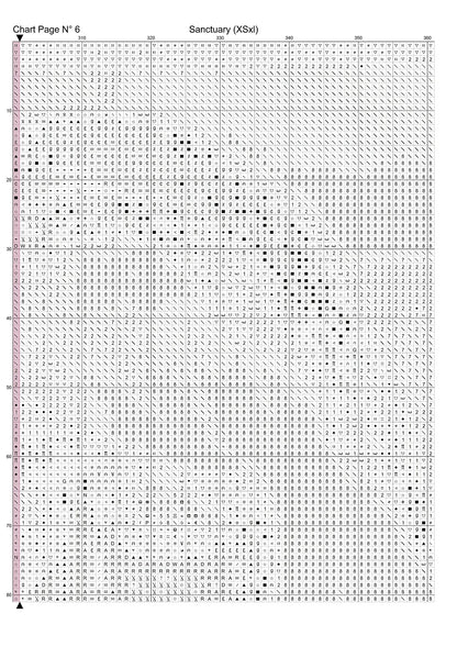 Expertly created by Sam, Sanctuary patterns. Sanctuary is a fantasy TV show pattern that comes as a full coverage pattern with no back-stitching. Additionally, Sanctuary is available in 2 different design sizes - cross stitch regular & XL And each sale includes both B&W and colour charts