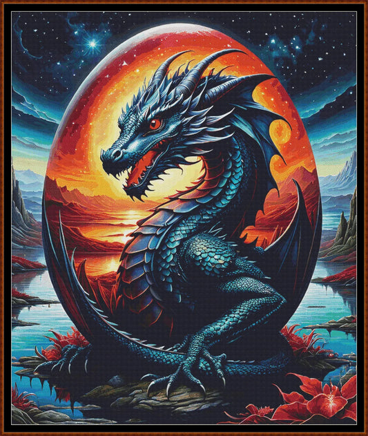 Expertly created from art by CrimsonMystique, under Public Domain CC0 license, Fire Dragon Egg patterns. Fire Dragon Egg is a fantasy swan pattern that comes as a full coverage pattern with no back-stitching. Additionally, Fire Dragon Egg is available in 2 different design sizes - cross stitch regular & XL And each sale includes both B&W and colour charts