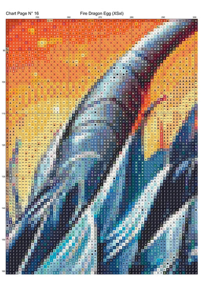 Expertly created from art by CrimsonMystique, under Public Domain CC0 license, Fire Dragon Egg patterns. Fire Dragon Egg is a fantasy swan pattern that comes as a full coverage pattern with no back-stitching. Additionally, Fire Dragon Egg is available in 2 different design sizes - cross stitch regular & XL And each sale includes both B&W and colour charts
