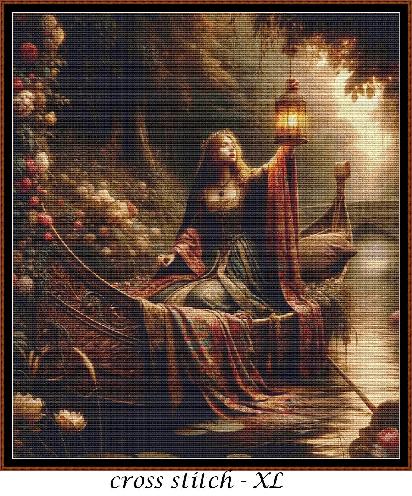 Expertly created from art by Kellie, under Public Domain CC0 license, Riding The River patterns. Riding The River is a fantasy swan pattern that comes as a full coverage pattern with no back-stitching. Additionally, Riding The River is available in 2 different design sizes - cross stitch regular & XL And each sale includes both B&W and colour charts