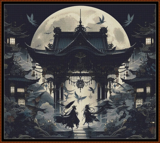 Expertly created from art by Asayuki, under Public Domain CC0 license, Lunar Gate patterns. Lunar Gate is a fantasy scifi pattern that comes as a full coverage pattern with no back-stitching. Additionally, Lunar Gate is available in 2 different design sizes - cross stitch regular & XL And each sale includes both B&W and colour charts