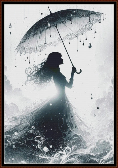 Expertly created from art by Asayuki, under Public Domain CC0 license, In The Rain patterns. In The Rain is a fantasy pattern that comes as a full coverage pattern with no back-stitching. Additionally, In The Rain is available in 2 different design sizes - cross stitch regular & XL And each sale includes both B&W and colour charts
