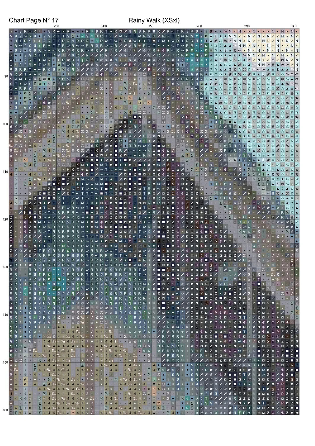 Expertly created from art by Asayuki, under Public Domain CC0 license, Rainy Walk patterns. Rainy Walk is a fantasy oriental village pattern that comes as a full coverage pattern with no back-stitching. Additionally, Rainy Walk is available in 2 different design sizes - cross stitch regular & XL And each sale includes both B&W and colour charts