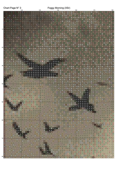 Expertly created from art by Asayuki, under Public Domain CC0 license, Foggy Morning patterns. Foggy Morning is a fantasy scene pattern that comes as a full coverage pattern with no back-stitching. Additionally, Foggy Morning is available in 2 different design sizes - cross stitch regular & XL And each sale includes both B&W and colour charts
