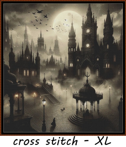 Expertly created from art by Asayuki, under Public Domain CC0 license, Foggy Morning patterns. Foggy Morning is a fantasy scene pattern that comes as a full coverage pattern with no back-stitching. Additionally, Foggy Morning is available in 2 different design sizes - cross stitch regular & XL And each sale includes both B&W and colour charts