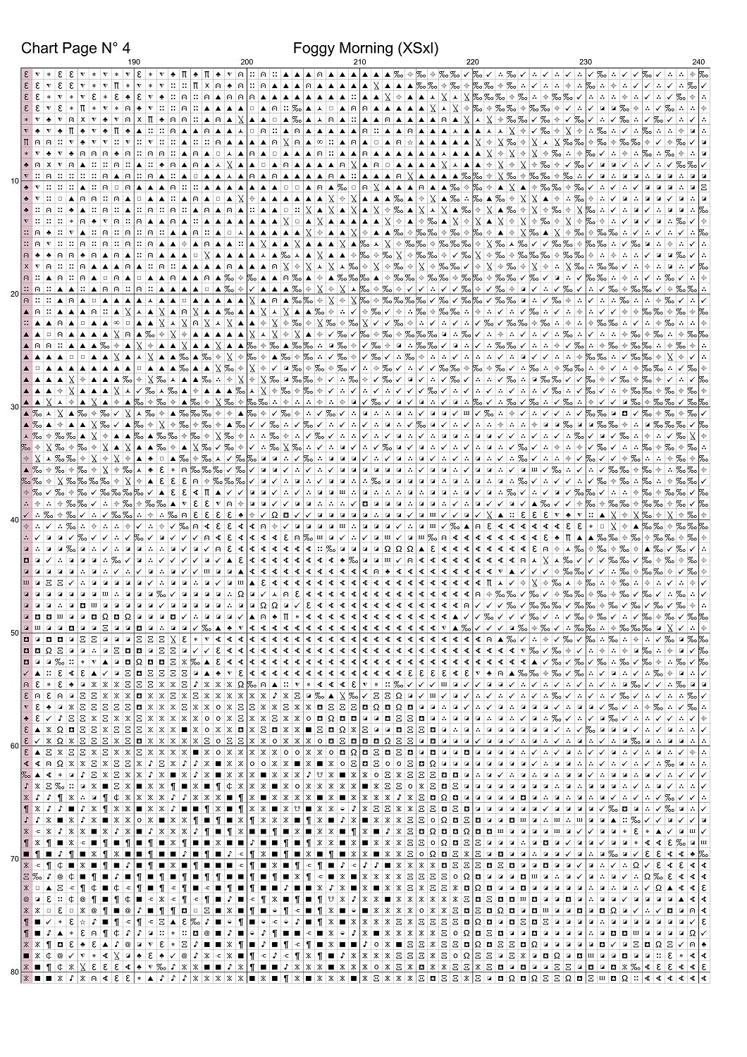 Expertly created from art by Asayuki, under Public Domain CC0 license, Foggy Morning patterns. Foggy Morning is a fantasy scene pattern that comes as a full coverage pattern with no back-stitching. Additionally, Foggy Morning is available in 2 different design sizes - cross stitch regular & XL And each sale includes both B&W and colour charts