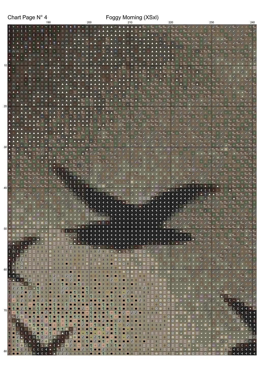 Expertly created from art by Asayuki, under Public Domain CC0 license, Foggy Morning patterns. Foggy Morning is a fantasy scene pattern that comes as a full coverage pattern with no back-stitching. Additionally, Foggy Morning is available in 2 different design sizes - cross stitch regular & XL And each sale includes both B&W and colour charts