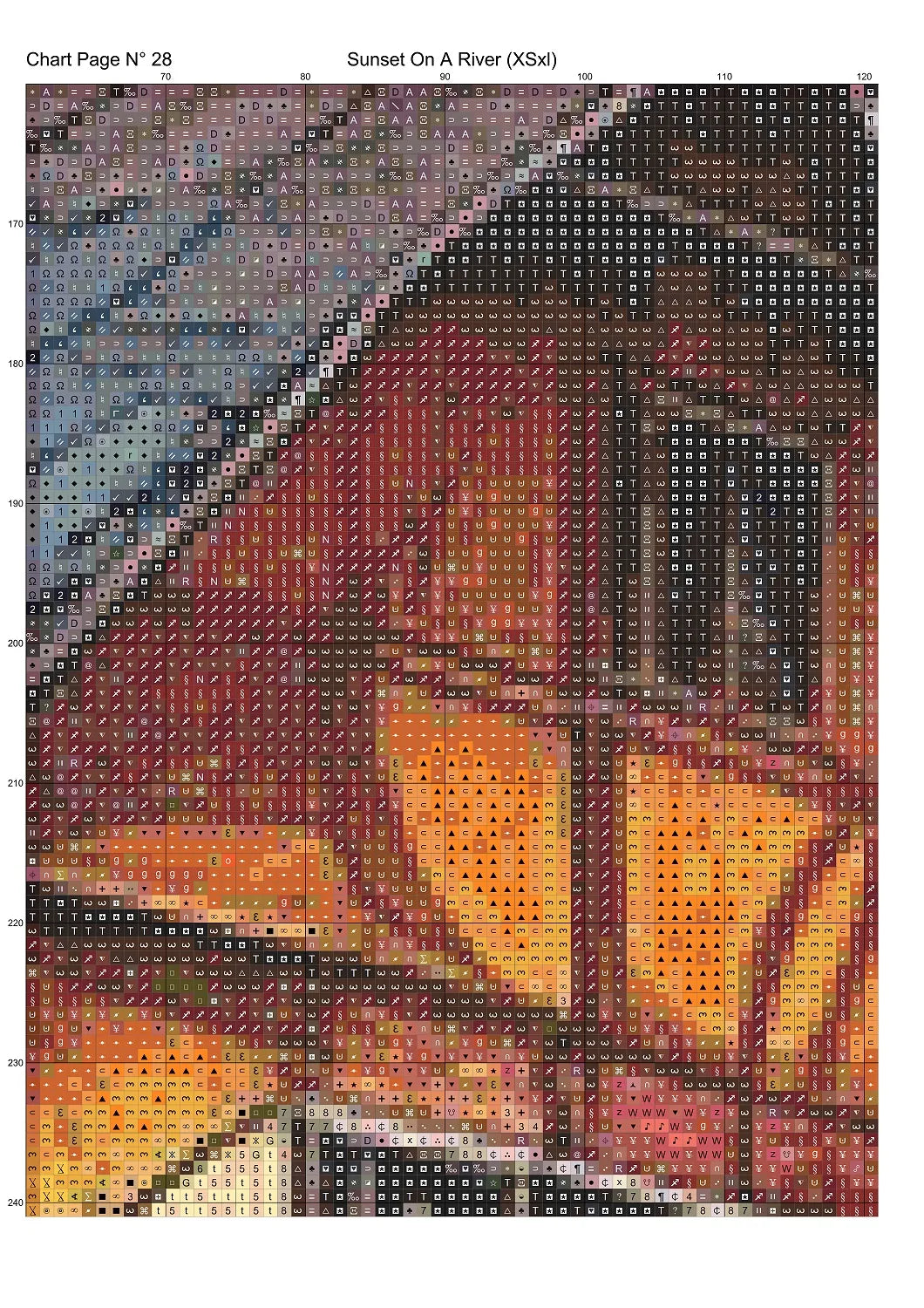 Expertly created from art by Nanne Tiggelman, under Public Domain CC0 license, Sunset On A River patterns. Sunset On A River is a fantasy scene pattern that comes as a full coverage pattern with no back-stitching. Additionally, Sunset On A River is available in 2 different design sizes - cross stitch regular & XL And each sale includes both B&W and colour charts