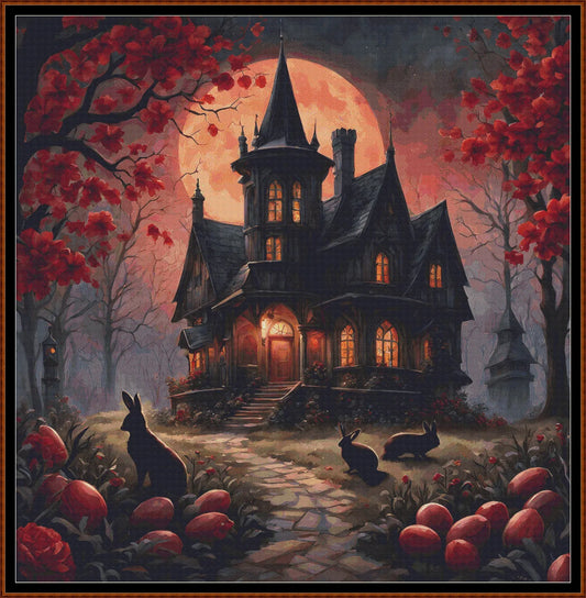 Expertly created from art by CrimsonMystique, under Public Domain CC0 license, Red Moon patterns. Red Moon is a witch pattern that comes as a full coverage pattern with no back-stitching. Additionally, Red Moon is available in 2 different design sizes - cross stitch regular & XL And each sale includes both B&W and colour charts