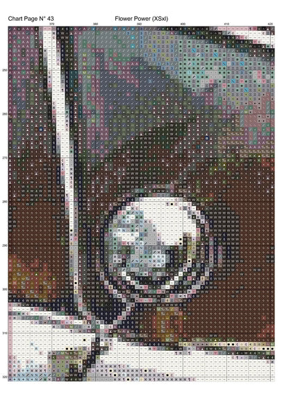 Expertly created from art by Nanne Tiggelman, under Public Domain CC0 license, Flower Power patterns. Flower Power is a Volkswagen pattern that comes as a full coverage pattern with no back-stitching. Additionally, Flower Power is available in 2 different design sizes - cross stitch regular & XL And each sale includes both B&W and colour charts