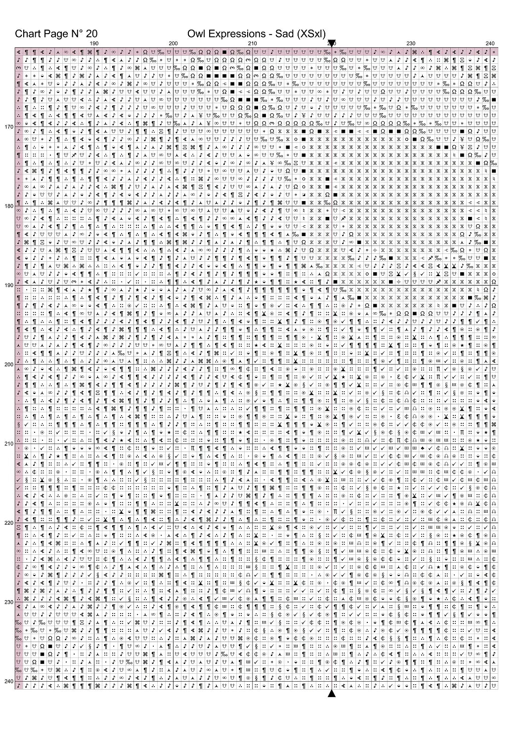Expertly created from art by Erik Karits, under Public Domain CC0 license, Owl Expressions - Sad patterns. Owl Expressions - Sad is a rather blue owl pattern that comes as a full coverage pattern with no back-stitching. Additionally, Owl Expressions - Sad is available in 2 different design sizes - cross stitch regular & XL And each sale includes both B&W and colour charts