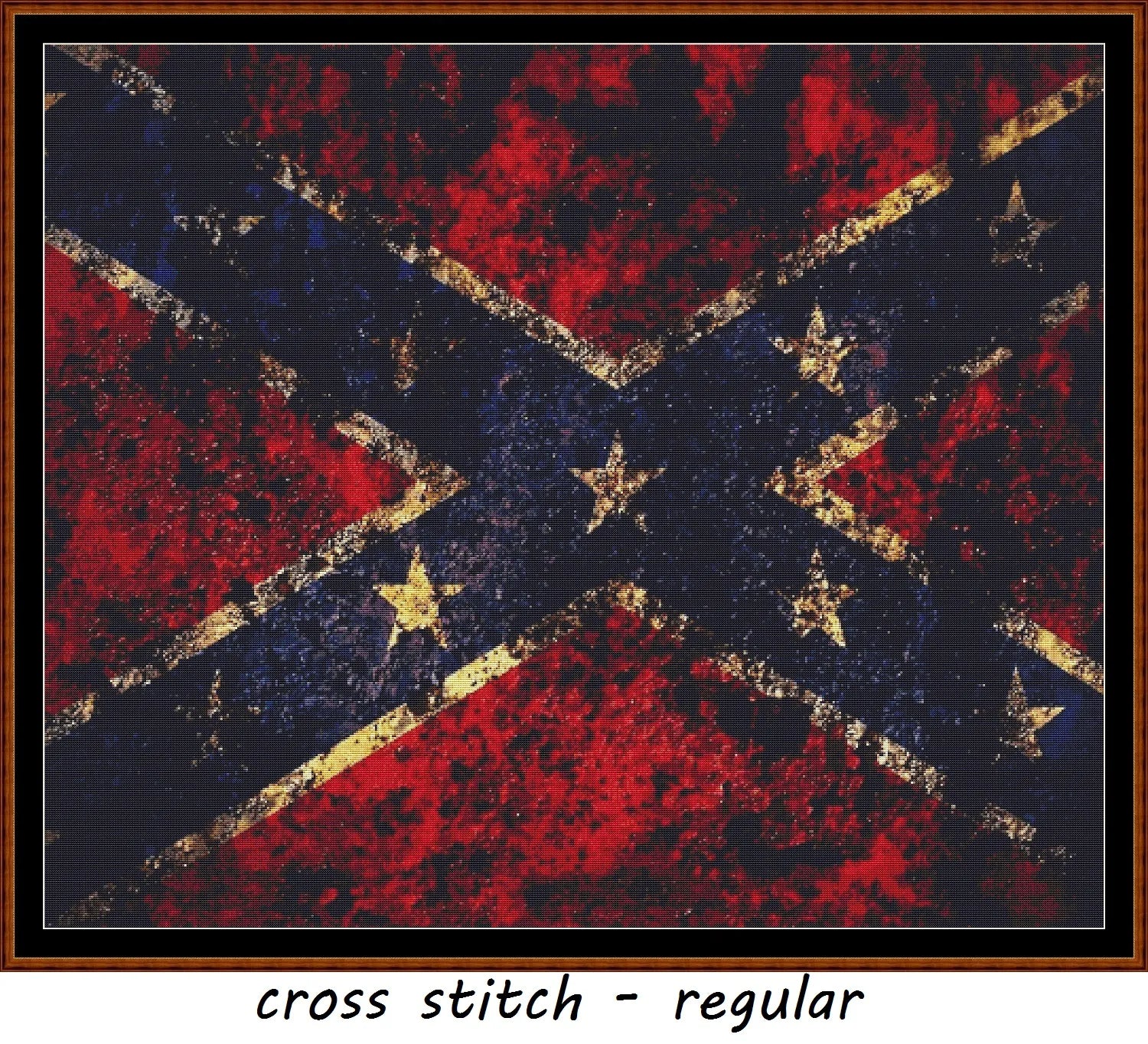 Expertly created by Sam, Confederate Distressed patterns.
