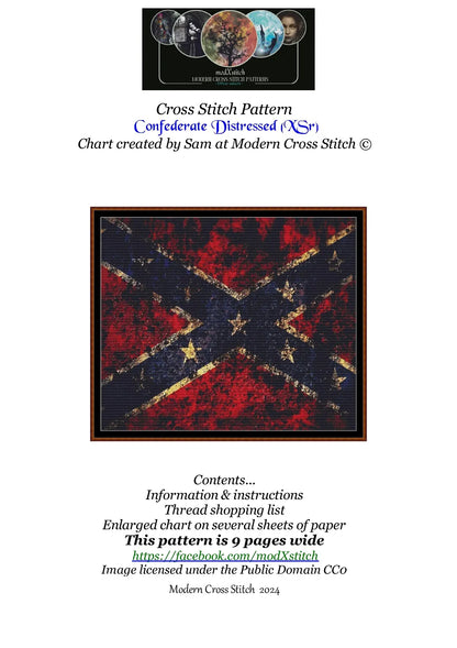 Expertly created by Sam, Confederate Distressed patterns.