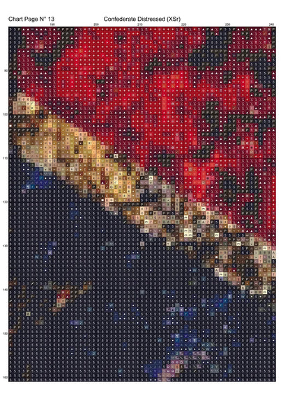 Expertly created by Sam, Confederate Distressed patterns.