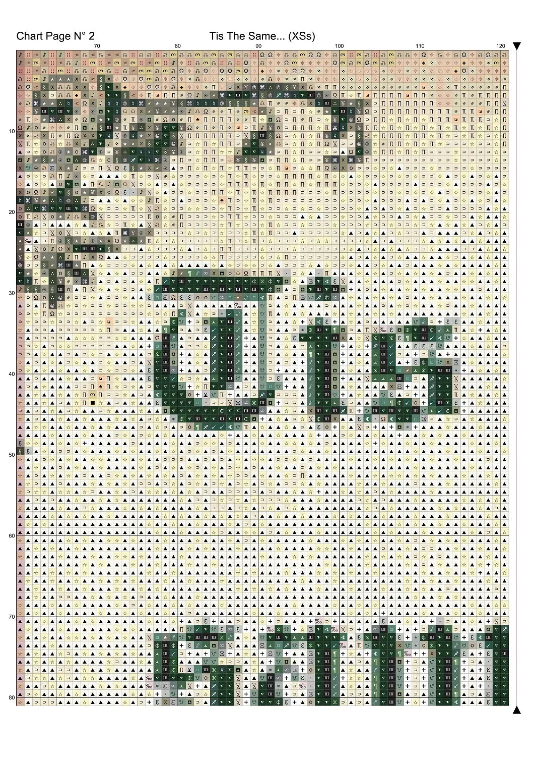 Expertly created by Sam, Tis The Same... patterns. Tis The Same... is a fantastic pattern that comes as a full coverage pattern with no back-stitching. Additionally, Tis The Same... is available in 3 different design sizes - cross stitch small, regular & XL And each sale includes both B&W and colour charts