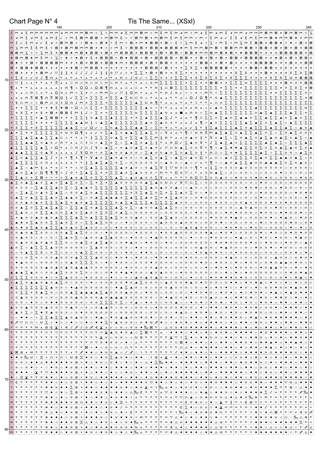 Expertly created by Sam, Tis The Same... patterns. Tis The Same... is a fantastic pattern that comes as a full coverage pattern with no back-stitching. Additionally, Tis The Same... is available in 3 different design sizes - cross stitch small, regular & XL And each sale includes both B&W and colour charts