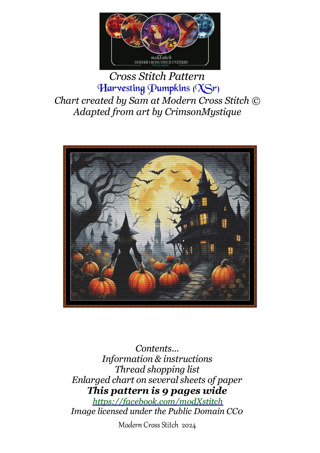 Expertly created from art by CrimsonMystique, under Public Domain CC0 license, Harvesting Pumpkins patterns. Harvesting Pumpkins is an art cat cross stitch pattern that comes as a full coverage pattern with no back-stitching. Additionally, Harvesting Pumpkins is available in 2 different design sizes - cross stitch regular & XL And each sale includes both B&W and colour charts
