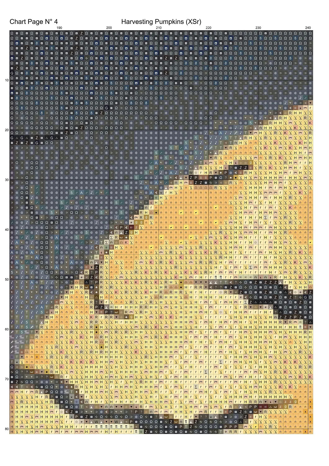 Expertly created from art by CrimsonMystique, under Public Domain CC0 license, Harvesting Pumpkins patterns. Harvesting Pumpkins is an art cat cross stitch pattern that comes as a full coverage pattern with no back-stitching. Additionally, Harvesting Pumpkins is available in 2 different design sizes - cross stitch regular & XL And each sale includes both B&W and colour charts