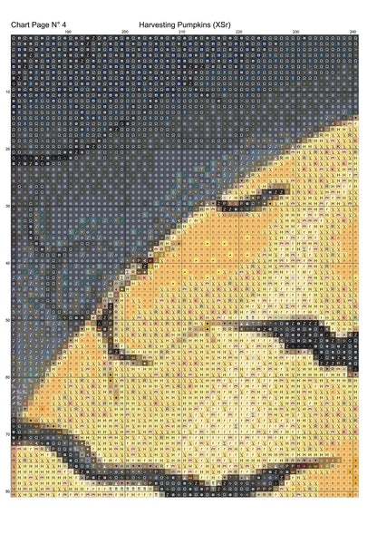 Expertly created from art by CrimsonMystique, under Public Domain CC0 license, Harvesting Pumpkins patterns. Harvesting Pumpkins is an art cat cross stitch pattern that comes as a full coverage pattern with no back-stitching. Additionally, Harvesting Pumpkins is available in 2 different design sizes - cross stitch regular & XL And each sale includes both B&W and colour charts
