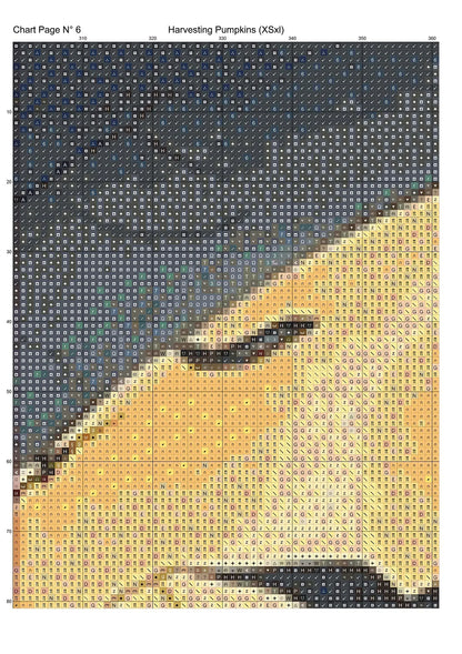 Expertly created from art by CrimsonMystique, under Public Domain CC0 license, Harvesting Pumpkins patterns. Harvesting Pumpkins is an art cat cross stitch pattern that comes as a full coverage pattern with no back-stitching. Additionally, Harvesting Pumpkins is available in 2 different design sizes - cross stitch regular & XL And each sale includes both B&W and colour charts