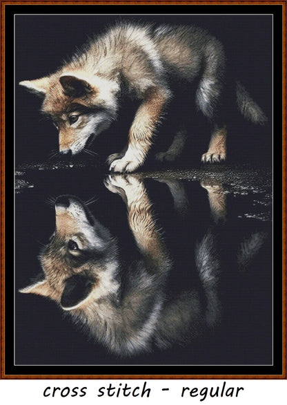 Expertly created from art by Chris0223, under Public Domain CC0 license, Wolf Seeing the Future patterns. Wolf Seeing the Future is a stunning canine cross stitch pattern that comes as a full coverage pattern with no back-stitching. Additionally, Wolf Seeing the Future is available in 2 different design sizes - cross stitch regular & XL And each sale includes both B&W and colour charts