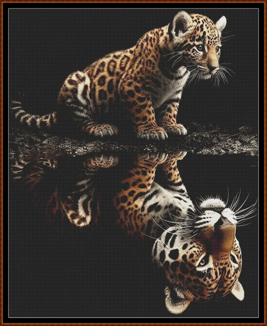 Expertly created from art by Chris0223, under Public Domain CC0 license, Leopard Seeing the Future patterns. Leopard Seeing the Future is a beautiful cat cross stitch pattern that comes as a full coverage pattern with no back-stitching. Additionally, Leopard Seeing the Future is available in 2 different design sizes - cross stitch regular & XL And each sale includes both B&W and colour charts