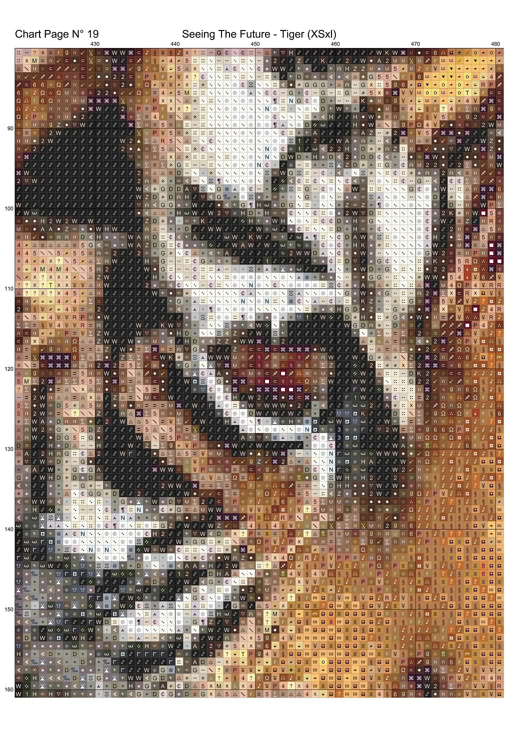 Expertly created from art by Chris0223, under Public Domain CC0 license, Tiger Seeing the Future patterns. Tiger Seeing the Future is a beautiful cat cross stitch pattern that comes as a full coverage pattern with no back-stitching. Additionally, Tiger Seeing the Future is available in 2 different design sizes - cross stitch regular & XL And each sale includes both B&W and colour charts