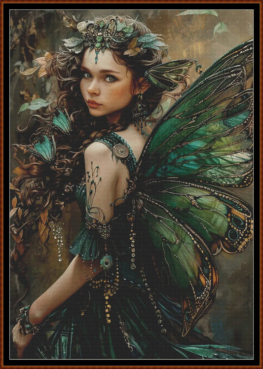 Expertly created from art by Eleanor Smith, under Public Domain CC0 license, Spring Fairy patterns. Spring Fairy is a beautiful cross stitch pattern that comes as a full coverage pattern with no back-stitching. Additionally, Spring Fairy is available in 2 different design sizes - cross stitch regular & XL And each sale includes both B&W and colour charts