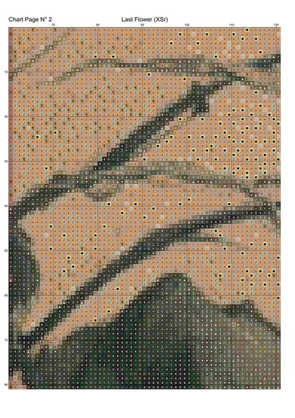 Expertly created from art by Boris Rager, under Public Domain CC0 license, Last Flower patterns. Last Flower is a fantastic grim reaper cross stitch pattern that comes as a full coverage pattern with no back-stitching. Additionally, Last Flower is available in 2 different design sizes - cross stitch regular & XL And each sale includes both B&W and colour charts