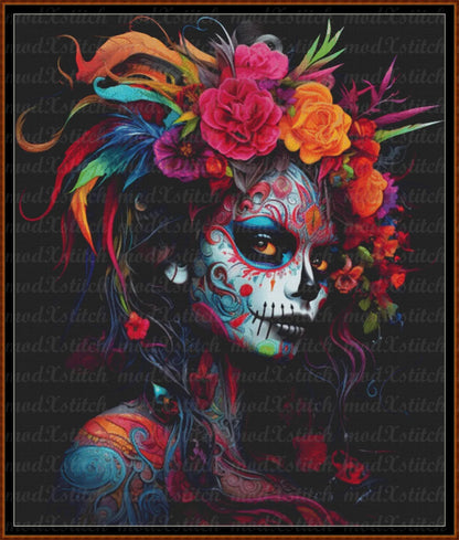 Dressed For The Spirits cross stitch pattern A unique design to modXstitch, expertly created by Sam