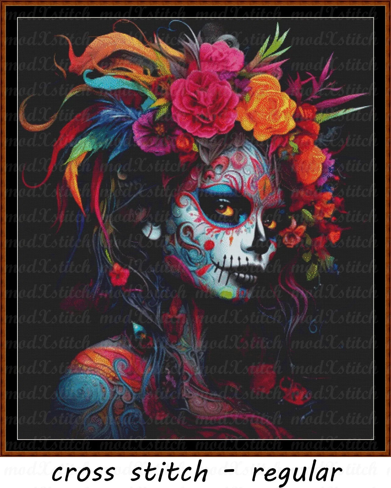 Dressed For The Spirits cross stitch pattern A unique design to modXstitch, expertly created by Sam