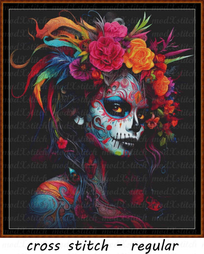 Dressed For The Spirits cross stitch pattern A unique design to modXstitch, expertly created by Sam