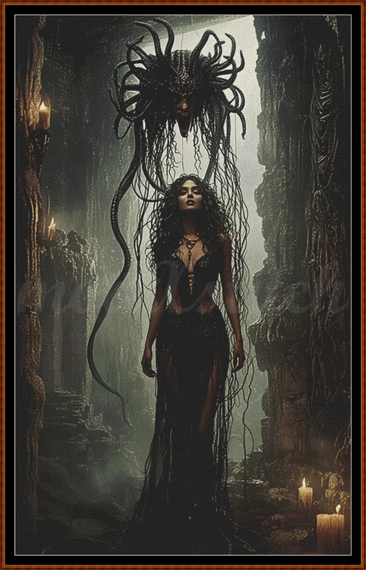 Birth Of Medusa cross stitch pattern A unique design to modXstitch, expertly created by Sam.