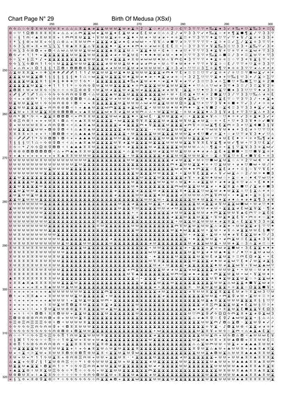 Birth Of Medusa cross stitch pattern A unique design to modXstitch, expertly created by Sam.