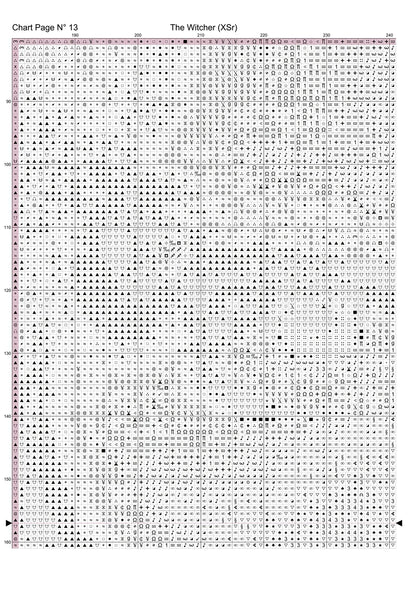 The Witcher cross stitch pattern A unique design to modXstitch, expertly created by Sam.
