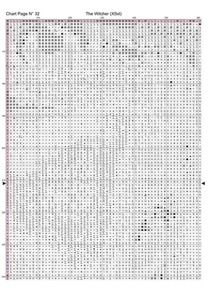 The Witcher cross stitch pattern A unique design to modXstitch, expertly created by Sam.