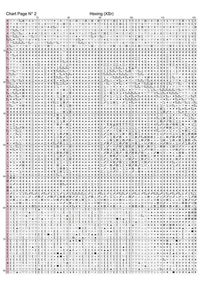 Hexing cross stitch pattern A unique design to modXstitch, expertly created by Sam.