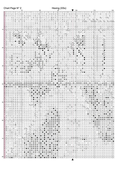 Hexing cross stitch pattern A unique design to modXstitch, expertly created by Sam.