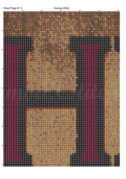 Hexing cross stitch pattern A unique design to modXstitch, expertly created by Sam.