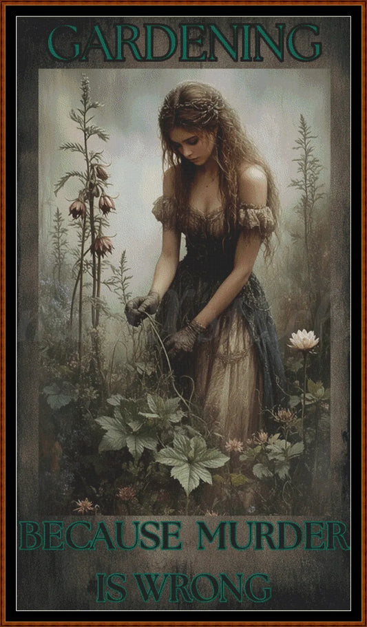 Gardening cross stitch pattern A unique design to modXstitch, expertly created by Sam.